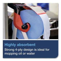 Tork 13244101 4-Ply 11″ x 15.75″ Unscented Indus Paper Wiper – Blue (2/CT) New