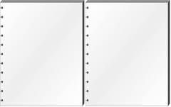 25 Transparent Letter Sheet Protectors for Discbound Notebooks – Set of 2