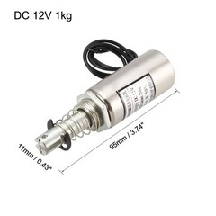 uxcell DC 12V 1kg 0mm Push Pull Type Solenoid Electromagnet Magnet Linear…