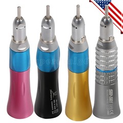 US NSK Style Dental Slow Low Speed Straight Nose cone Handpiece E-type Colors Or