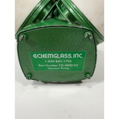 Chemglass CG-4800-03 Vacuum Pump 115V 2A Lab Diaphragm Pump Green