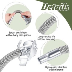 Flexible Jerry Can Spout/Nozzle Gas Canister Rubber Nozzle Fits for 5litre, 1