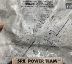 SPX Power Team 300215 55-Ton Hydraulic Cylinder Viton Repair Kit / 1U-7533