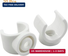 Litoexpe 3/4 Inch PEX Pipe Clamps, 20mm PVC Pipe Holder, Plastic U-Hook PEX Pipe