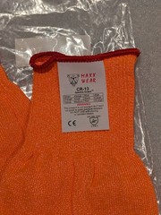 New pair! Maxx Wear 2XL Spectra Guard cut resistant glove (CR13) Orange