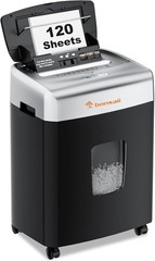 Bonsaii 120-Sheet Auto Feed Micro Cut Paper Shredder P-4 30min 6 Gal
