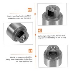 Boot Eyelet Repair Kit With Installation Tool Steel Shoelace Hooks Buckle
