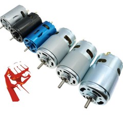 High Power Large Torque Motor 390 540 550 775 795 895 DC 12V ~ 24V Ball Bearing
