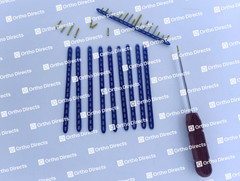 LCP Narrow Locking Plates 4-16 Holes W/ Screws 78 Pcs Surgical Set Tianium Grade