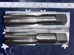 2pc SET Nachi 1-1/2-12 NF G H4 6FL Tap 1-1/2” 12tpi Taper & Plug 1 of Each