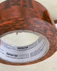 Gold Glass Tape Windshield Holding Tape Remove in 24 Hours Orange 2 Rolls New