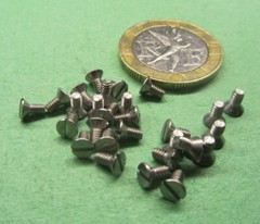 Flat Head Slotted Machine Screw 18-8 Stainless Steel, 2-56 x 3/16″ L 300 Pcs