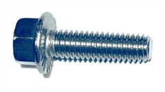 1/4-20 x 1 Inch Hex Serrated Head Flange Screw Bolt, Grade 5, Zinc Plated