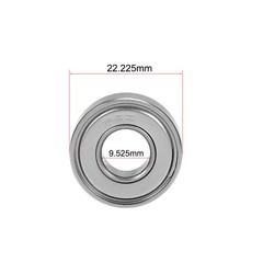 R6ZZ Deep Groove Ball Bearing 3/8″x7/8″x9/32″ Shielded GCr15 Bearings 2pcs