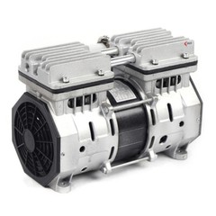 Vacuum Oilless Pump Industrial Air Compressor Oil Free Piston Pump 370W W/Filter