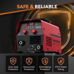 3IN1 MIG Welder 130A 110V Flux Core Gasless Portable for Home DIY Stick Lift Tig