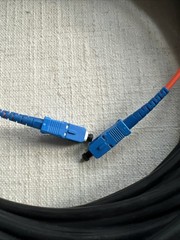 Optical Cable Corporation DX002DWLS9KR Indoor/Outdoor Fiber Optic Cable 163’ Ft