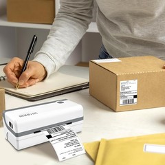 RONGTA 4×6 Thermal Labels, Fanfold Shipping 1 stack | 500 labels, White