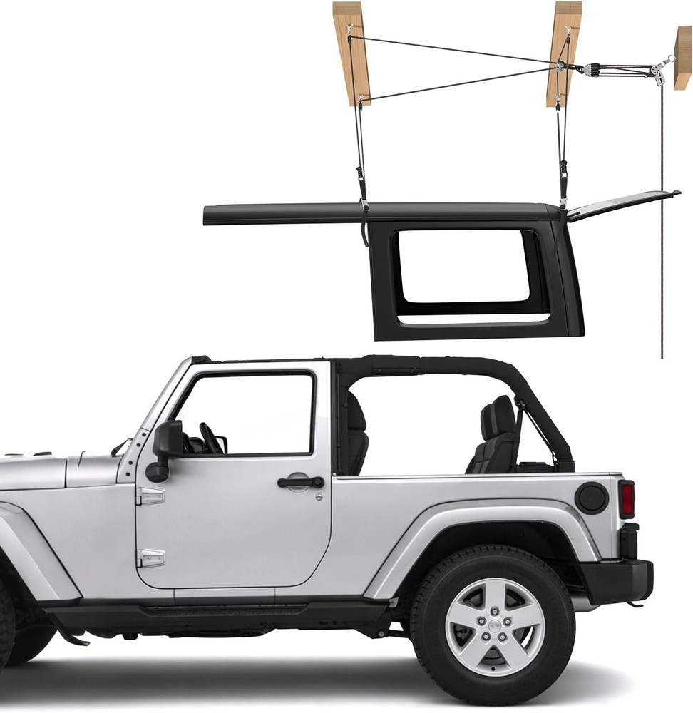 VEVOR Hard Top Remover Lift, 220 lbs, Jeep Hardtop Removal Storage Roof Hoist wi