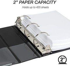 USA-Made Durable 3 Ring Mini Binder – Perfect for Everyday Document Management