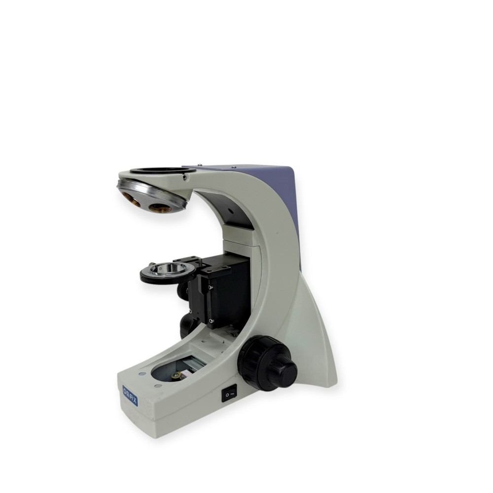 Omax N-120A Biological Microscope Base Stand with Objective Turret Nosepiece