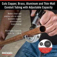 Tubing Cutter 1/8 in. to 1-1/8 in Constant Swing Copper Pipe and Stainless Steel