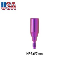 Dental Healing Abutment Cap Cover Screw Fit Nobel Active RP NP Height 3/5/7mm