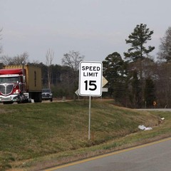 Large Speed Limit 15 MPH Sign, 18″x 12″ .04″ 18” x 12”, Reflective Yellow