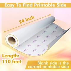 Koala Sublimation Paper Roll 24″ x 110 Ft Heat Transfer Fast Dry Inkjet Printer