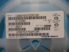4.7uF 16V Ceramic Capacitor Y5V 1206 -20% +80% Kyocera 1206YG475ZAT2A +/-1060