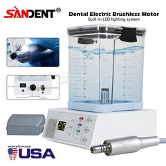 Dental Brushless LED Electric Micro Motor with Water/1:5/1:1 LED Handpiece USA