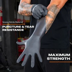 Professional Nitrile Gloves 4/6/8 Mil Black & Orange – All Sizes