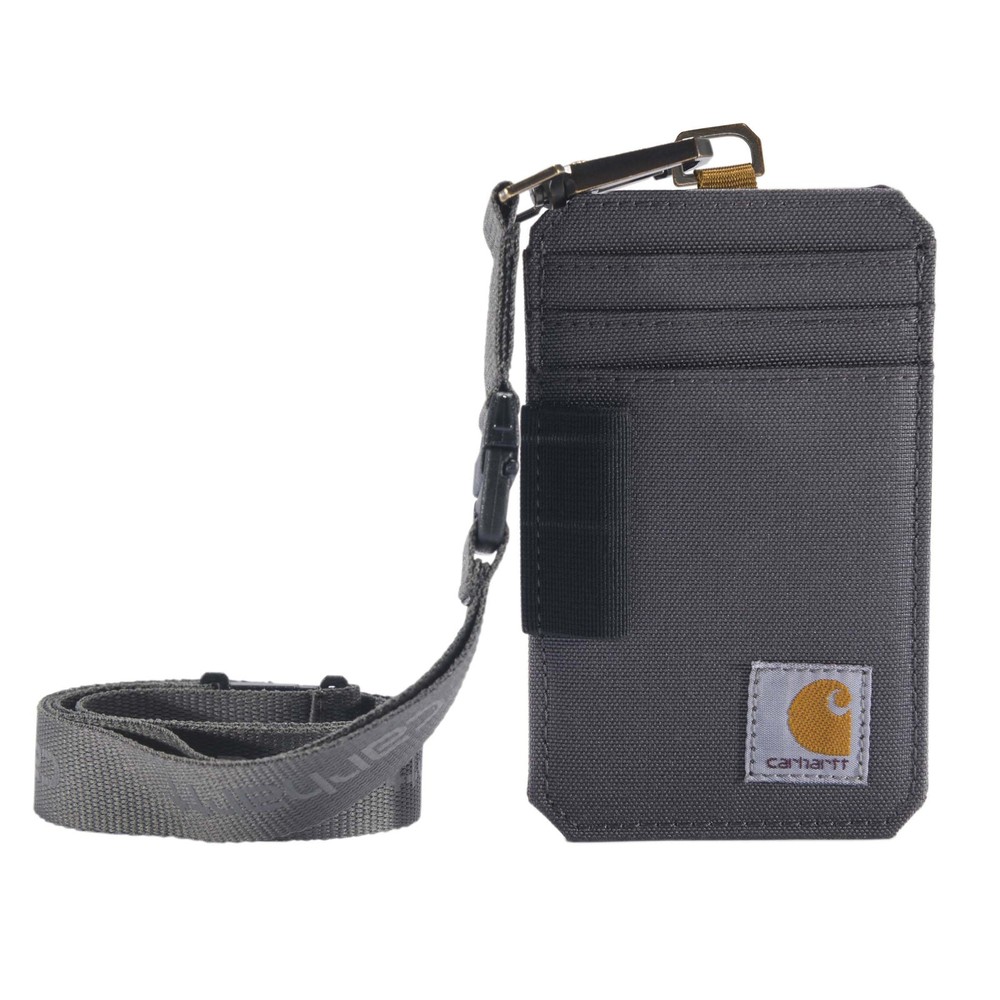 Carhartt Unisex Adult Nylon Duck Id Holder And Lanyard Water-Repellent Canvas