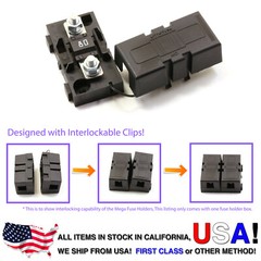 Premium MIDI Fuse Holder with 80A midifuse 80 amp 32V DC Time Delay Clip