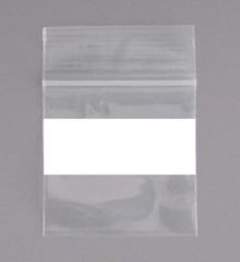500/PCS White Block 4″x8″ Clear Reclosable Seal Bag Plastic Zip Top Bags 2Mil