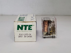 NTE R16-11D3-24 RELAY DPDT 8 PIN 3A-24VDC NIB