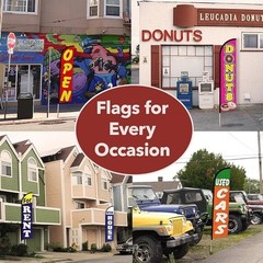 Open for Business Advertising Swooper Feather Flutter Flag Open Sign