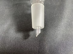 CHEMGLASS Glass 350mL 24/40 C Frit Lower Vacuum Buchner Filter Funnel CG-1406-24