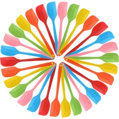 PercyEffie 30 Pcs Mini Silicone Small, red/orange/yellow/green/blue/pink