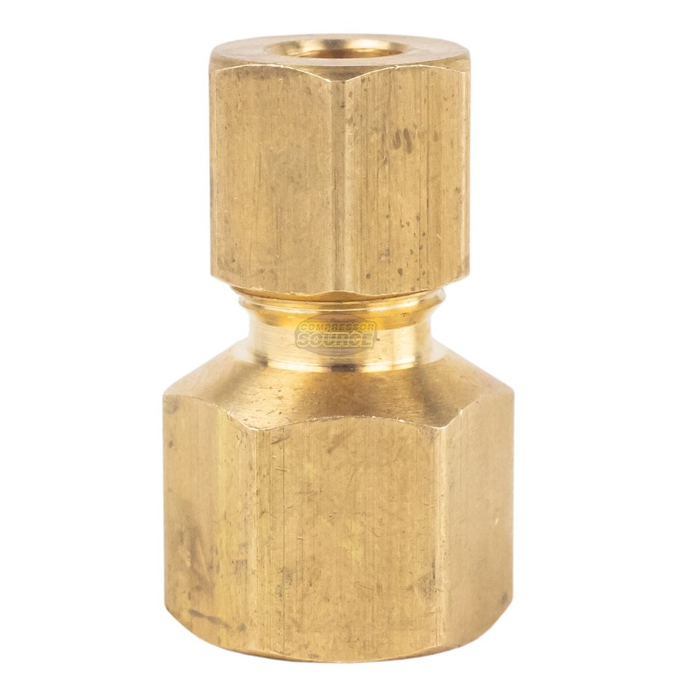 1/4″ FNPT x 1/4″ Compression Brass Female Pipe Fitting Connector with Ferrule