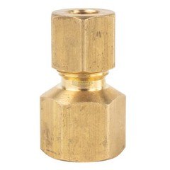1/4″ FNPT x 1/4″ Compression Brass Female Pipe Fitting Connector with Ferrule
