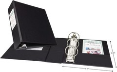 Mini 3 Ring Binder, 5.5″ X 8.5″, 2″ round Rings, 375-Sheet Capacity, 2.8 Inch Wi