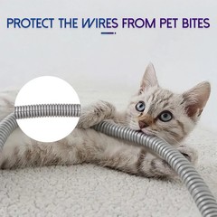Split Wire Loom Tubing, 10,25ft Cord Protectors from Pets No Chew, Flexible Wire