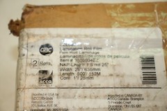 2 Rolls GBC EZLoad Lamination Roll Film Gloss Clear 3000004EZ 25″ x 500′