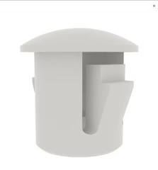 QTY25 ESSENTRA 5/16″ .312 INCH LOCKIG DOME PLUG HOLE CAP WHITE NYLON HEYCO STYLE