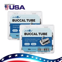4PCS Dental Orthodontic Buccal Tube Roth .022 1st Molar Bondable Non-convertible