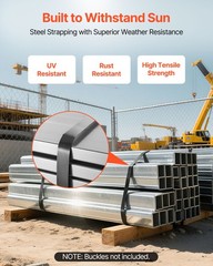 VEVOR Steel Strapping Coil 3/4 in x 0.02 in x 300 ft Metal Banding Strap