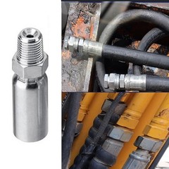 12 Pack 1/4″ Hydraulic Hose Fitting-1/4″ Hose X1/4 Inch NPTF Male Pipe Thread Hy