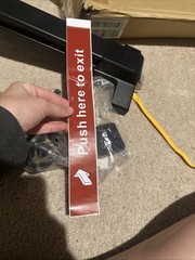 IRONWALLS Door Push Bar Panic Exit Device with Lever, 32”