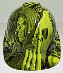 CAP STYLE Hard Hat custom hydro dipped , NEW ACE OF SKULLS , ACES HIGH , NEW